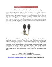 Locksmith Service Orange CA - Orang...
