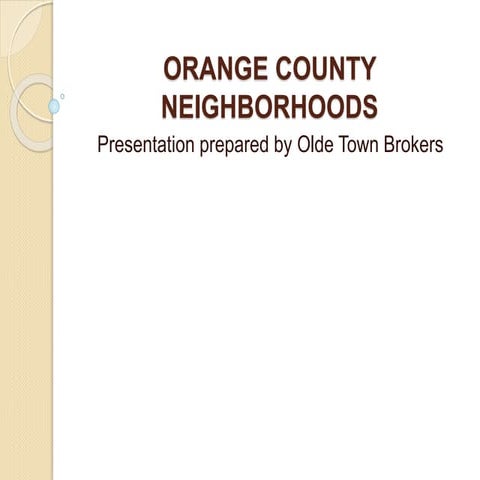 Orange County Neighborhoods