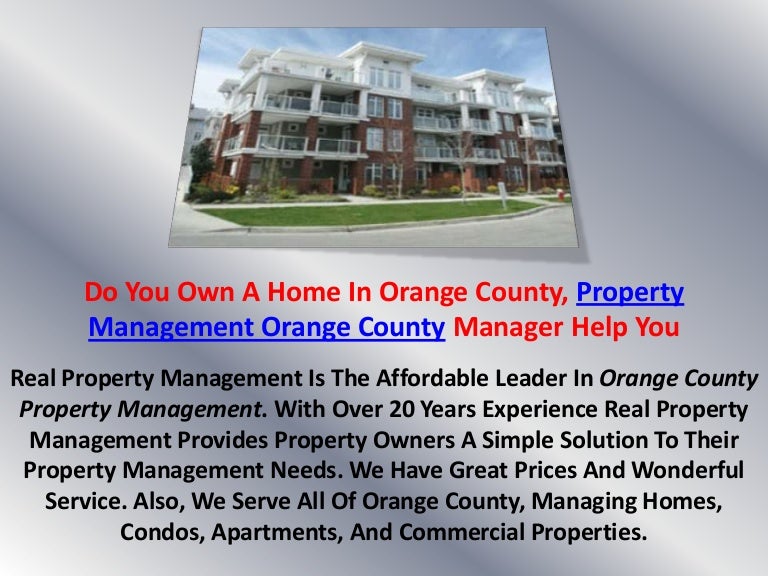 Orange County Property Management