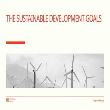 Sustainable Development Goal Progress SDGs | PPTX