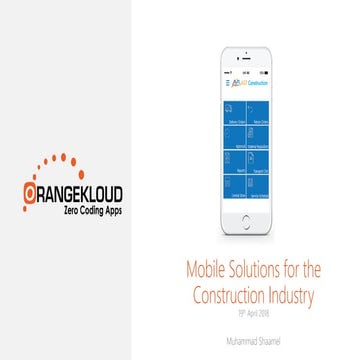 Orangekloud x Construction Seminar: Mobility Solutions for the Construction I...