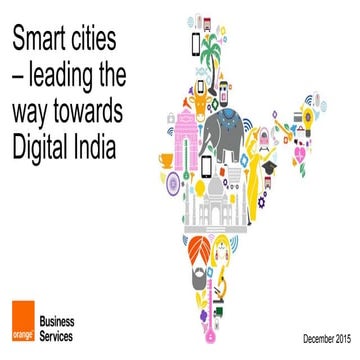 Smart cities - leading the way towards Digital India
