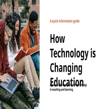 Orange White Clean Professional + Mockups Technology in Education Technology ...