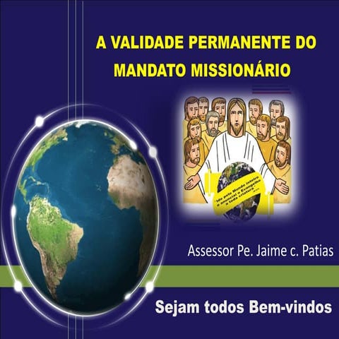 Oração inicial e acolhida - Encontro de Formação Missionária