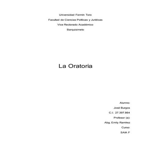 Oratoria