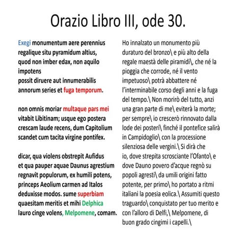 Orazio ode 30