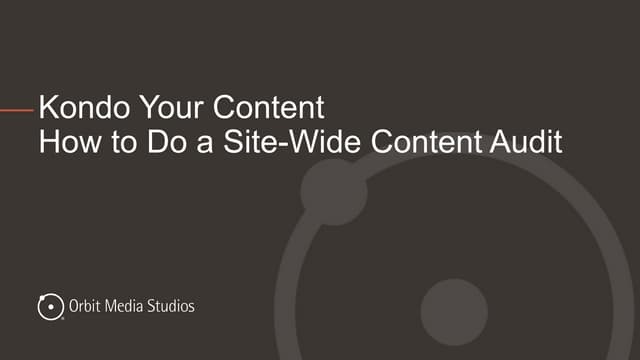 How to do a content audit