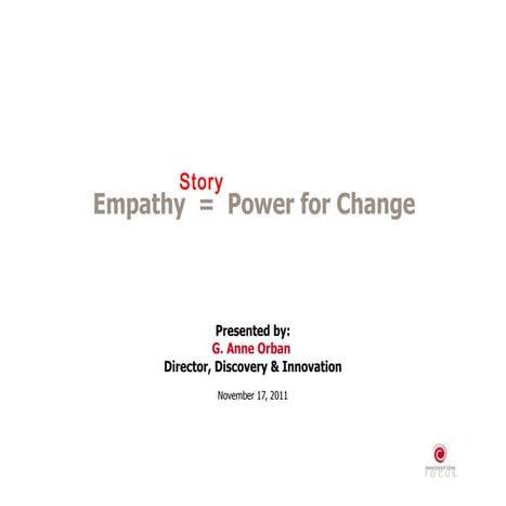 Empathy = Power for Change