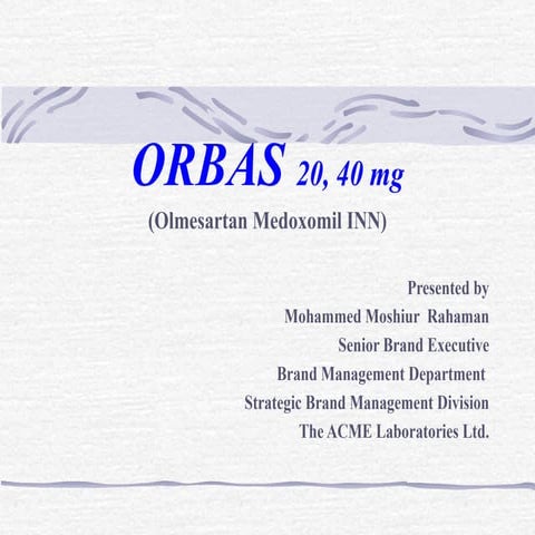 Olmesartan for Hypertension.pptx