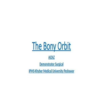 (Orbit).khyber medical college peshawar..