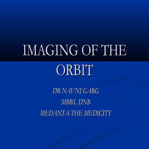 Orbital imaging