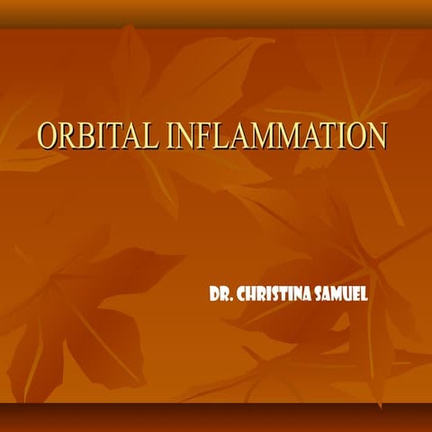 Orbital inflammation