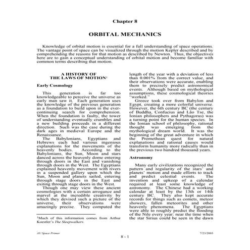 Orbital mechanics (1)