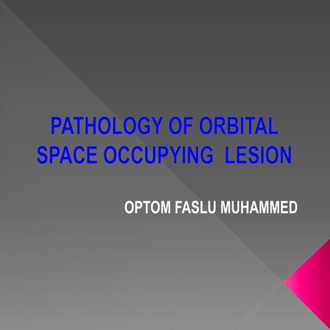 Orbit pathology