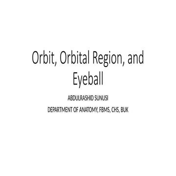 ORBITS3.pptx HUMAN ANATOMY HEAD AND NECK | PPTX