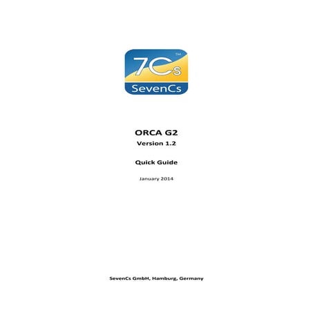 Comprehensive Quick Guide for ORCA G2 Navigation Software Version 1.2 | PDF