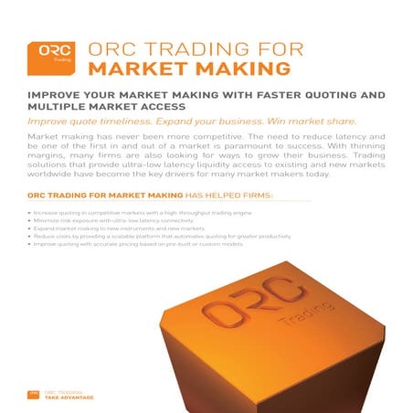 Orc  For Market Making