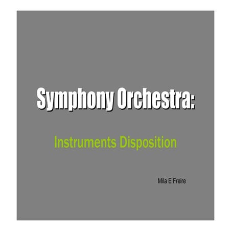 Symphony Orchestra instruments disposition