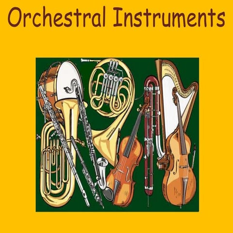 Orchestral instruments in ballet | PPTX
