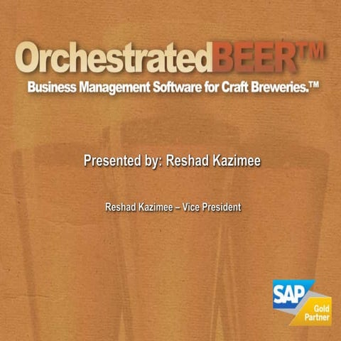 OrchestratedBEER Brewery Software Product Presentation