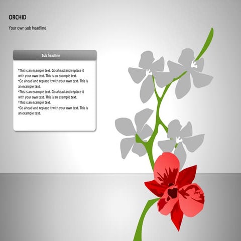 Orchids Shapes for PowerPoint