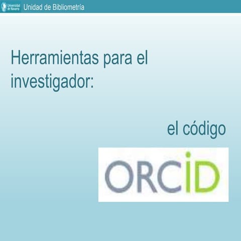 Código Orcid