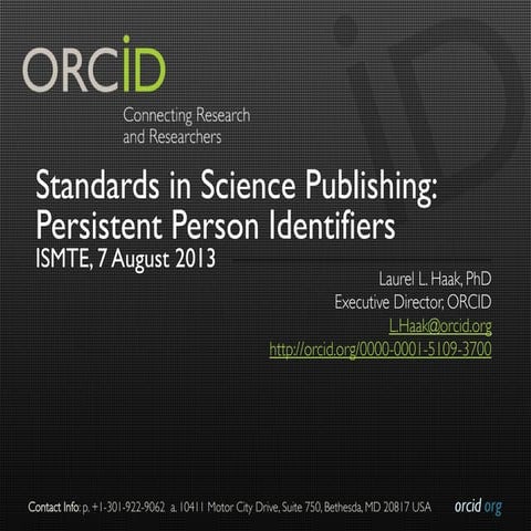 ORCID ISMTE 20130807