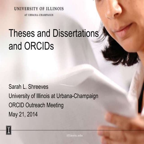 Theses and Dissertations and ORCID