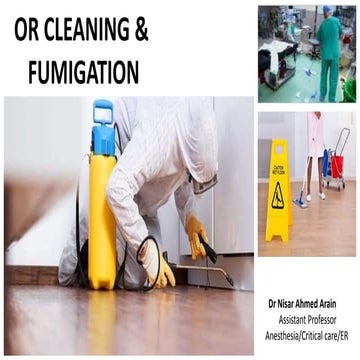 Or cleaning &amp; fumigation