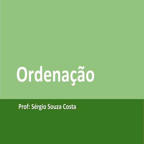 Ordenação