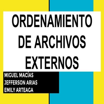 Ordenamientos externos
