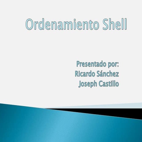 Ordenamiento shell