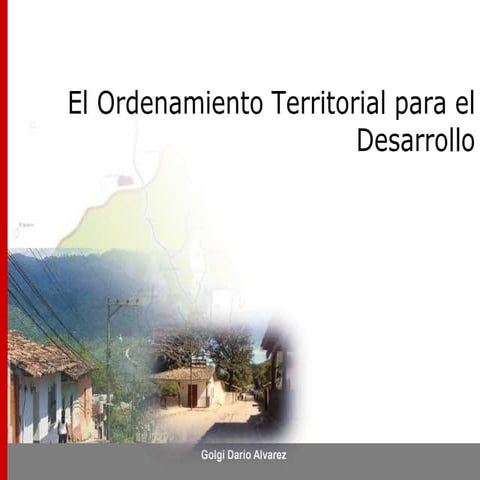 Ordenamiento territorial para el desarrollo