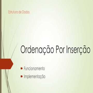 Ordenação por inserção