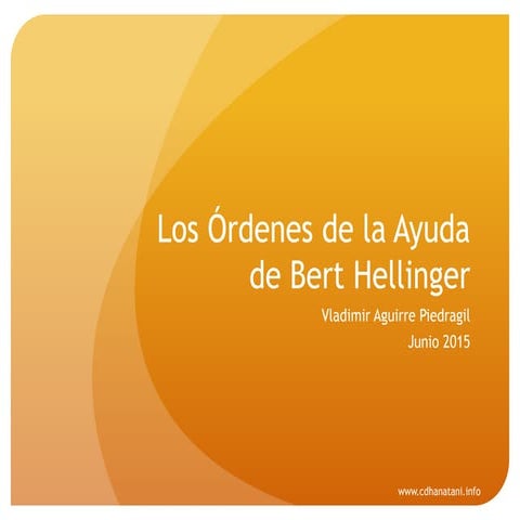 Los Órdenes de la Ayuda | PPT