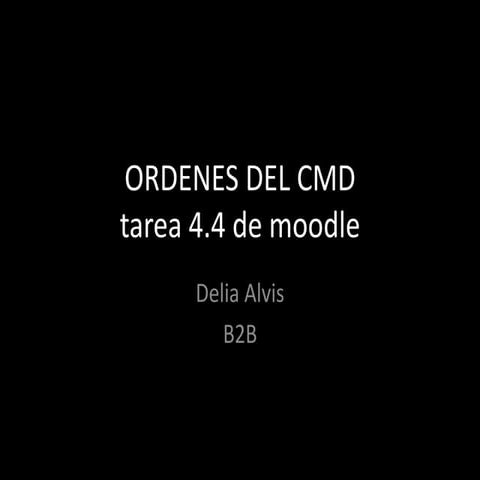 Ordenes del cmd