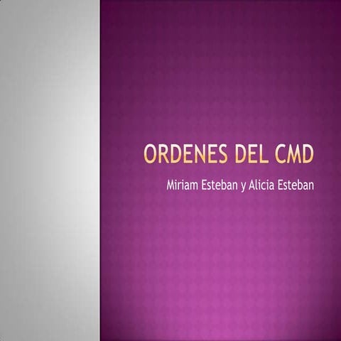 Ordenes del cmd