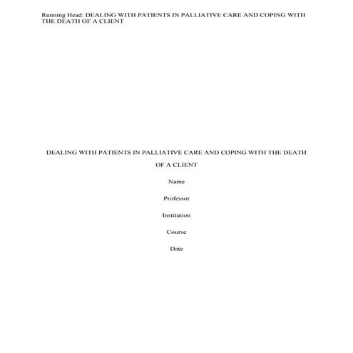 methods health care providers can use to cope with the death of a client (1)