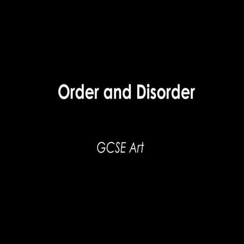 Order and disorder2