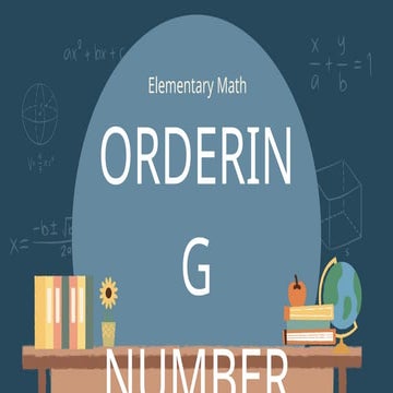 Ordering Numbers Presentation in Dark Blue Hand drawn Style.pptx