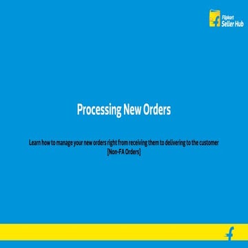 Order management for non fa sellers
