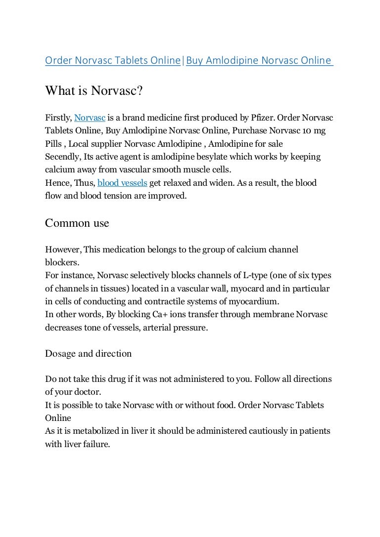Norvasc 0.5 Mg