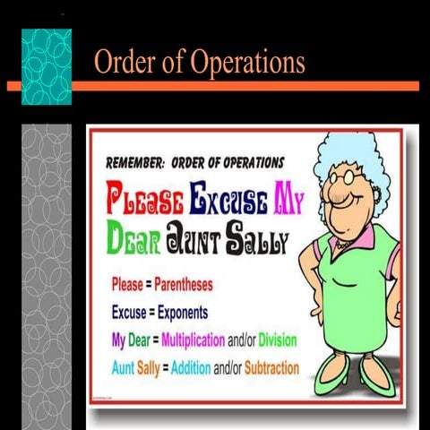 Order of operations