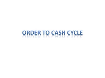 Order to cash cycle