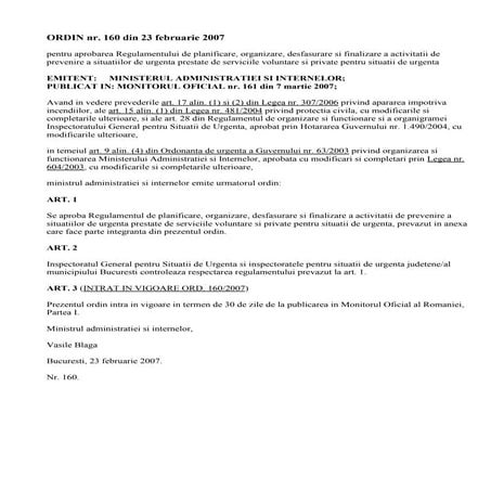 Ordin mai 160 din_2007 planificare svsu