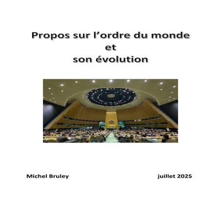 De l'ordre du monde et de la place de l'Europe