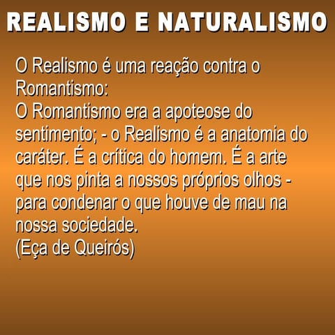 O Realismo no Brasil