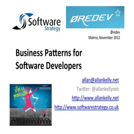 Business Patterns presentation @ Oredev 2012