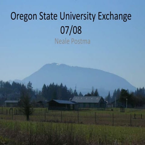 Oregon State University Exchange 07 1march | PPTX