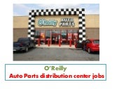 O Reilly Auto Parts Distribution Center Jobs